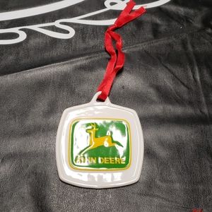 John Deere Christmas ornament logo